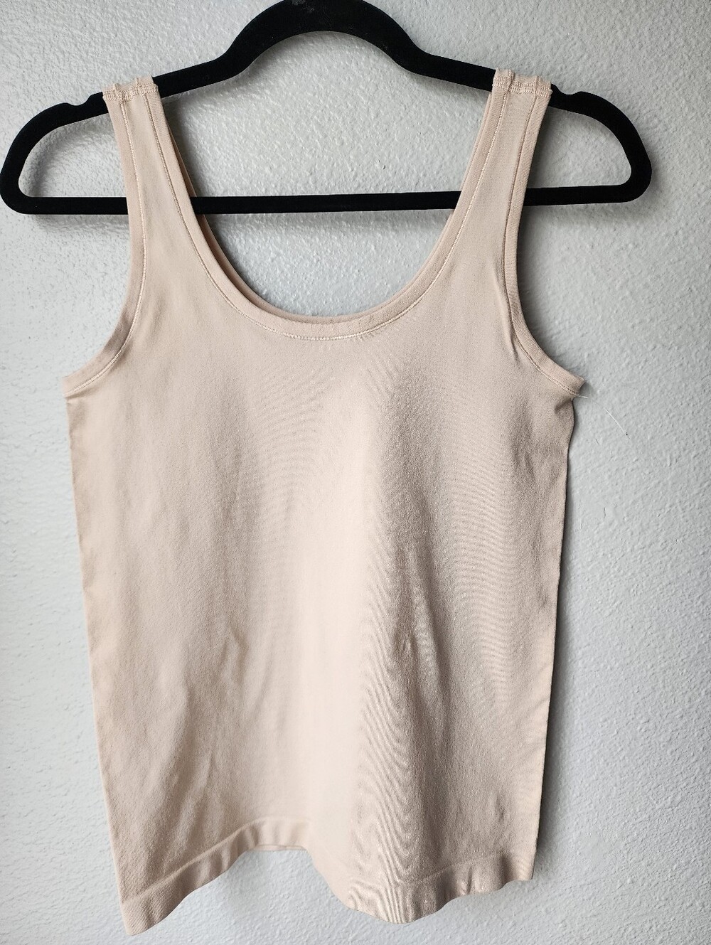 Nordstrom Seamless Scoop Neck Layering Tank Size Large Color Beige Smoke NEW